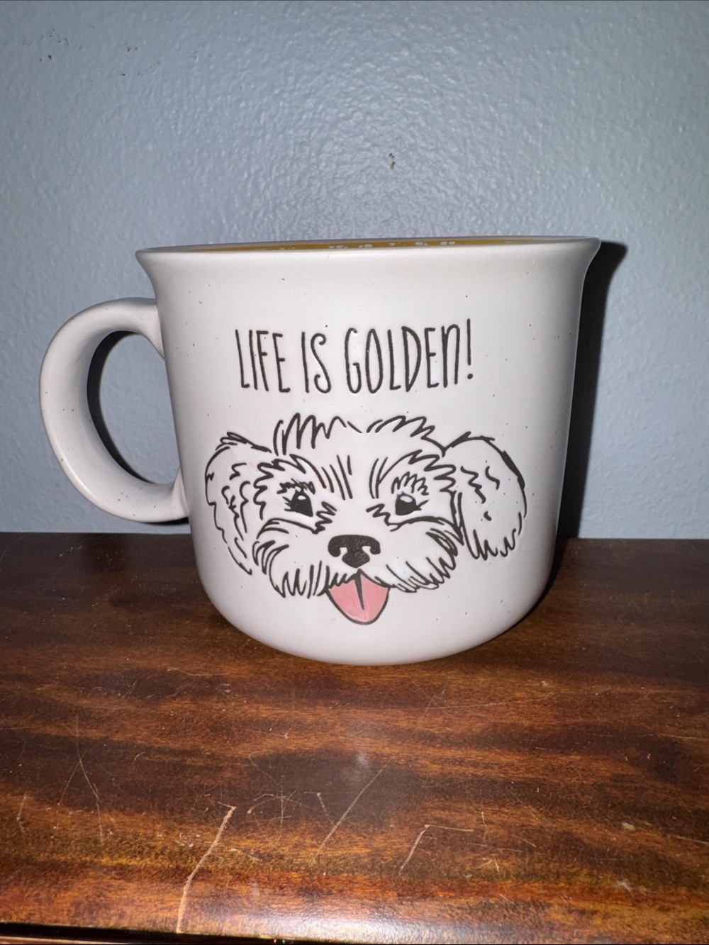 Life Is Golden! Oversized Dog Mug by Sheffield Home - Never Used!